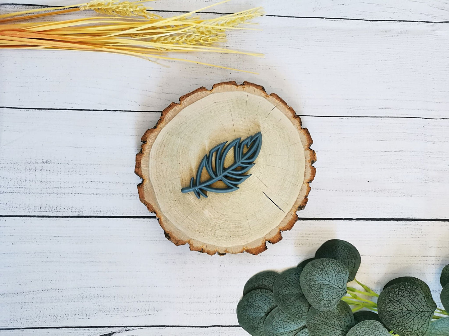 Jouet De Dentition | Plume Grise Foncée