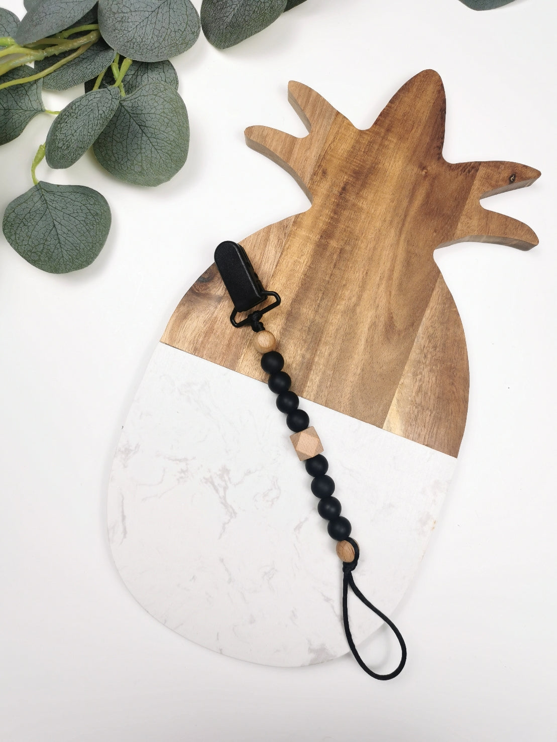 Attache-suce Nouveau-né | Noir & Bois