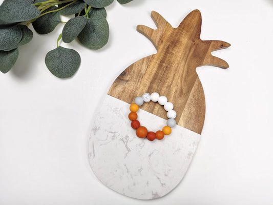 Anneau De Dentition | Rouille, Gris & Blanc