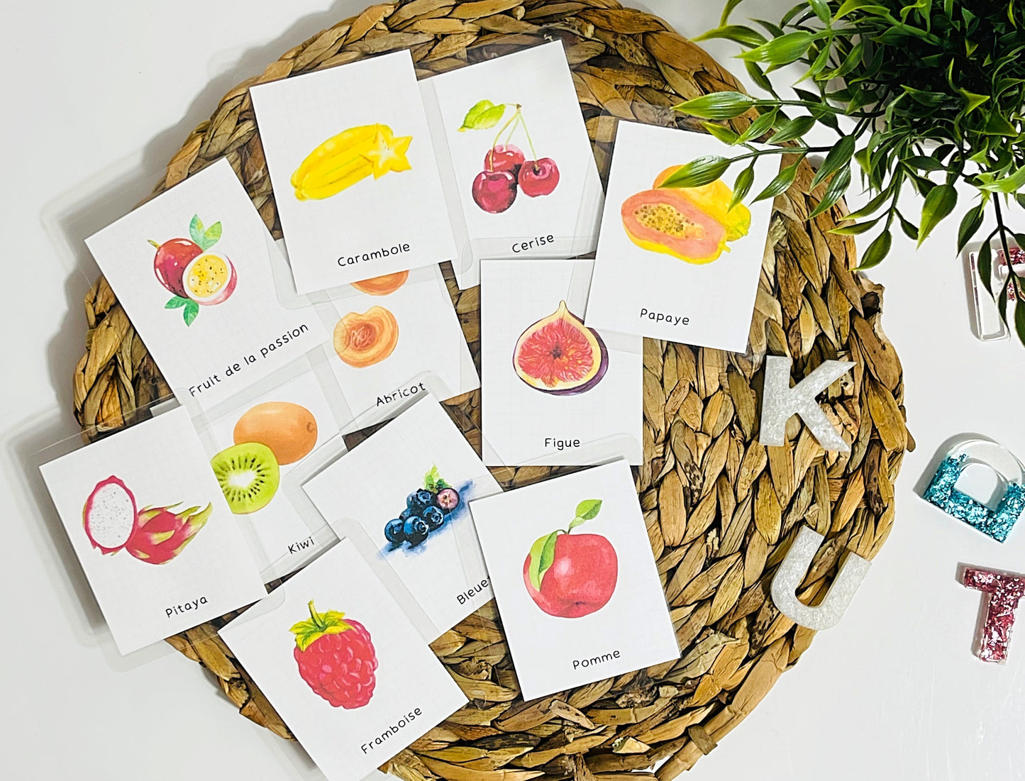 Cartes D’apprentissage | Les Fruits