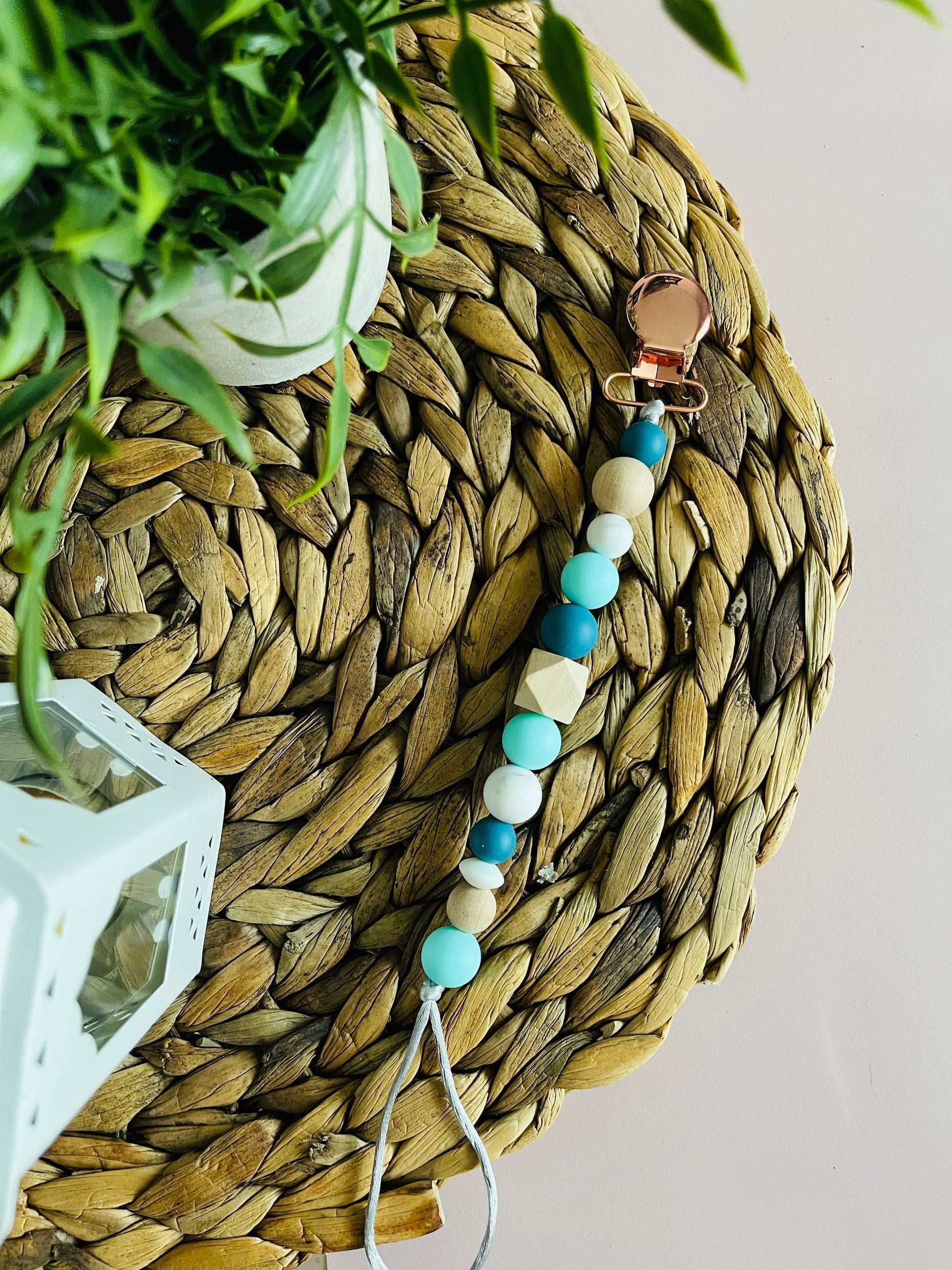 Attache-suce | Or Rose & Turquoise