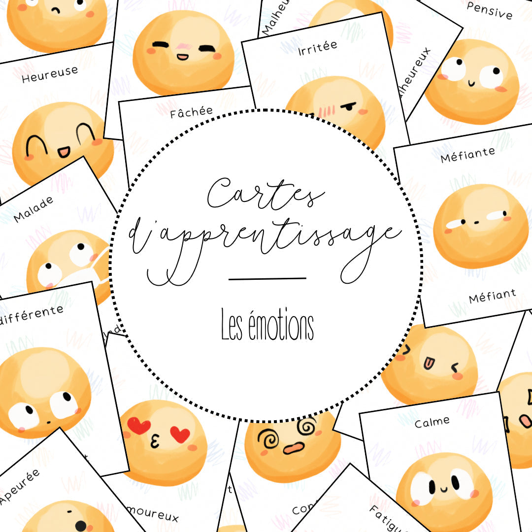 Cartes D’apprentissage | Les émotions