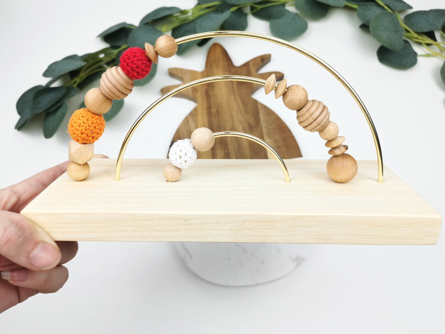 Boulier Arc-en-ciel | Rouge & Bois