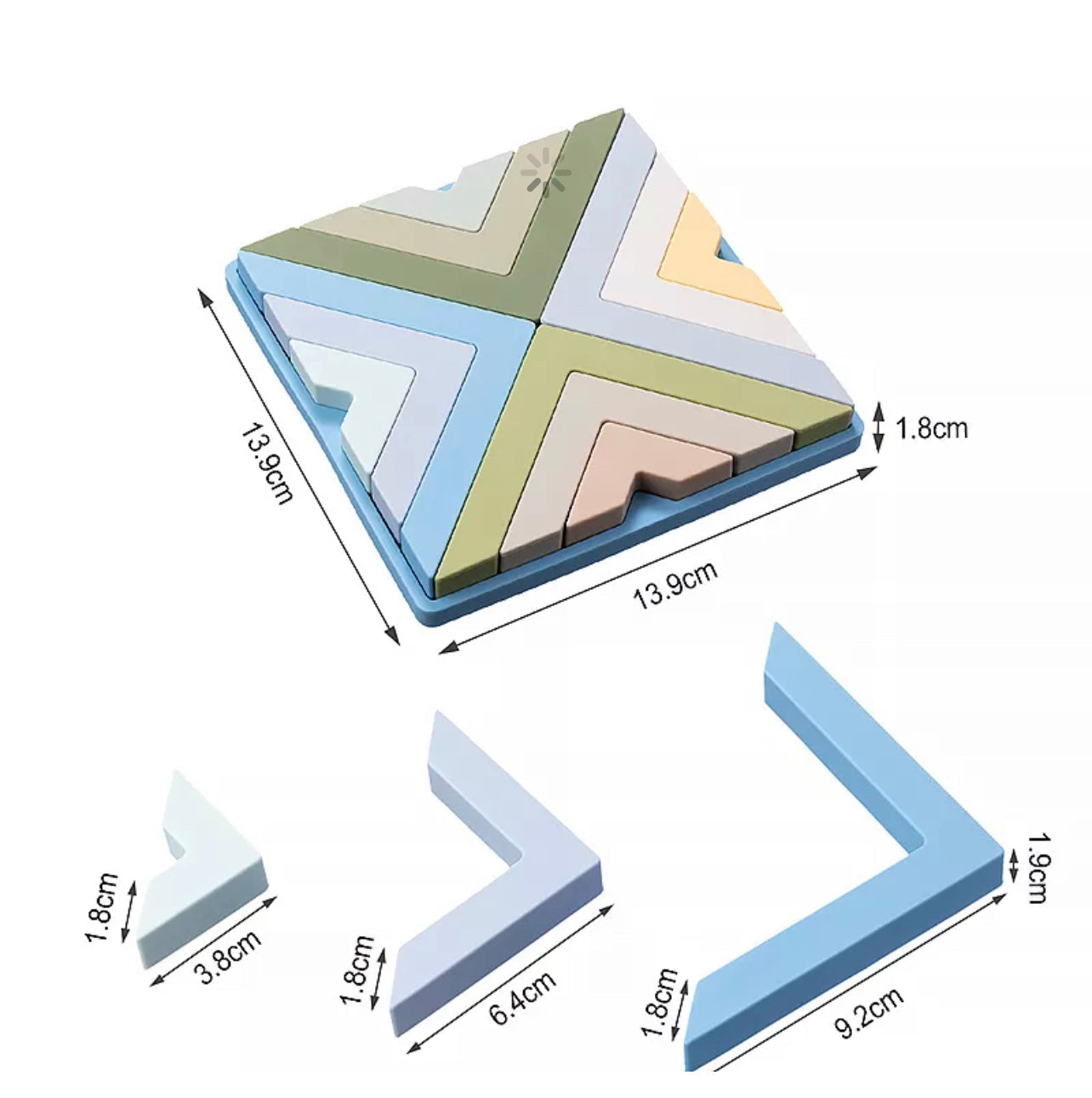 Puzzle En Silicone | Multicolore