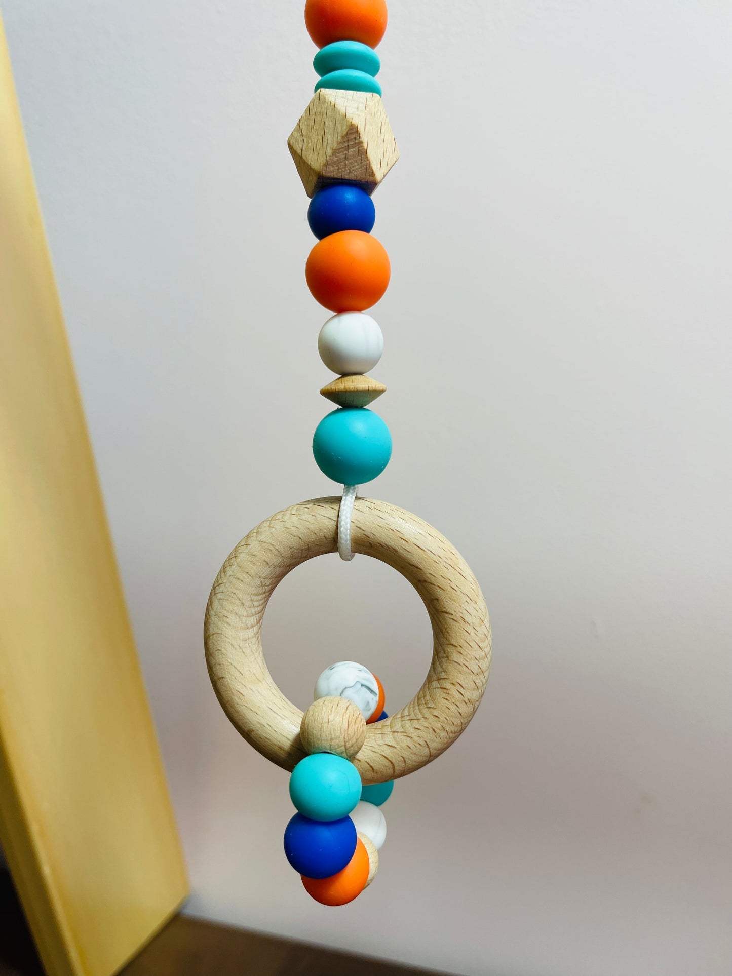 Trio Jouet à Accrocher | Orange, Bleu Royal & Turquoise