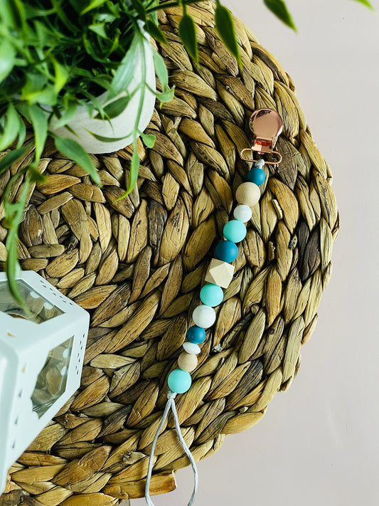 Attache-suce | Or Rose & Turquoise