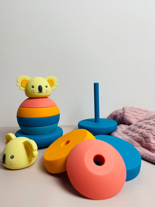 Tour Empilable | Koala Bleu & Orange