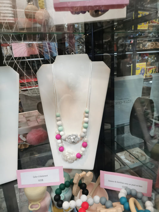 Collier D’allaitement | Fleur Et Perle Rose
